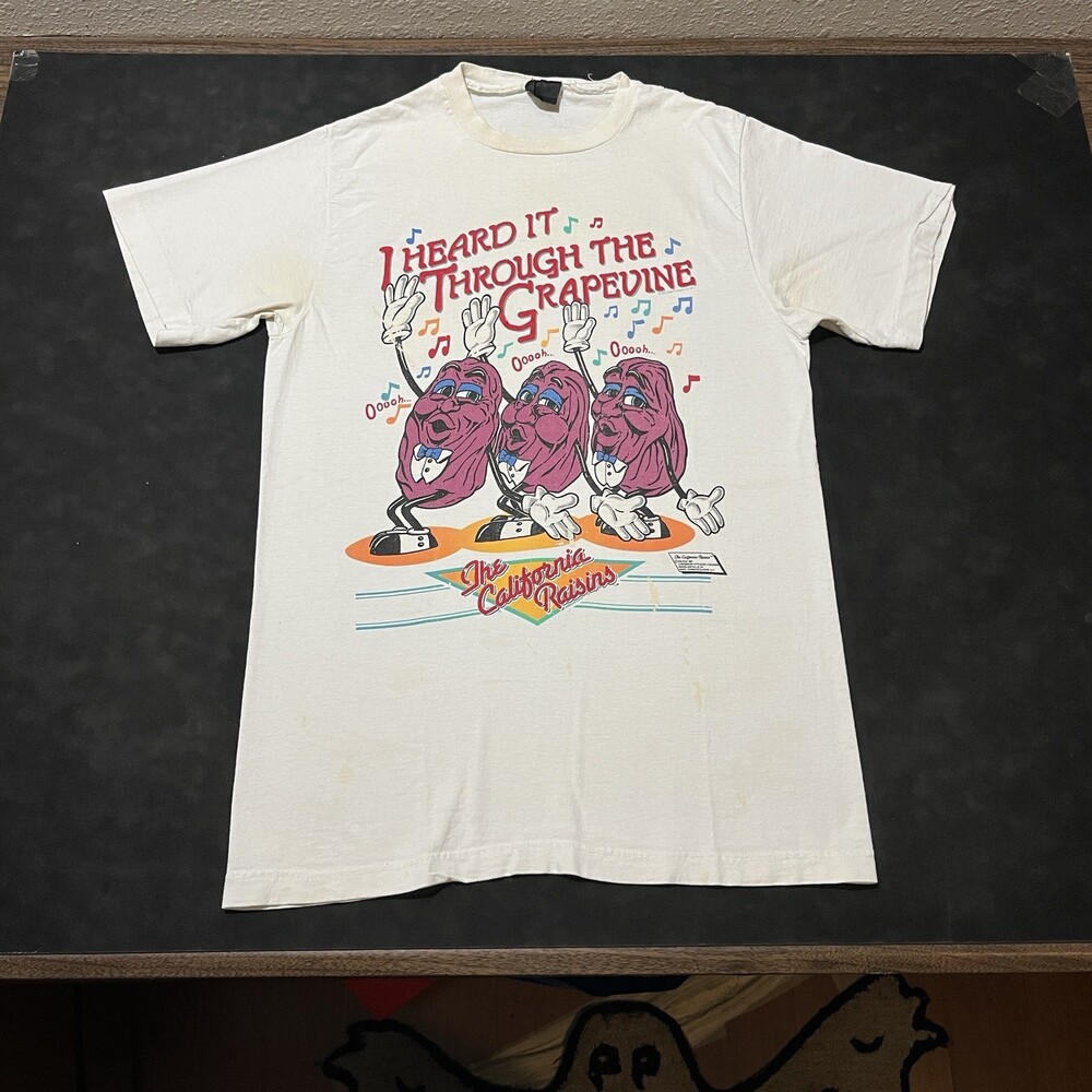 California Raisins The Grapevine Shirt Vintage 1980s Post Raisin Bran Cereal